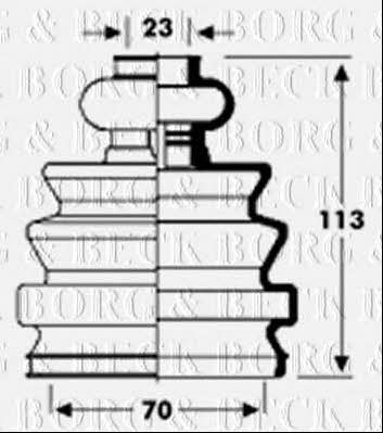 Borg & beck BCB2794 Bellow, driveshaft BCB2794