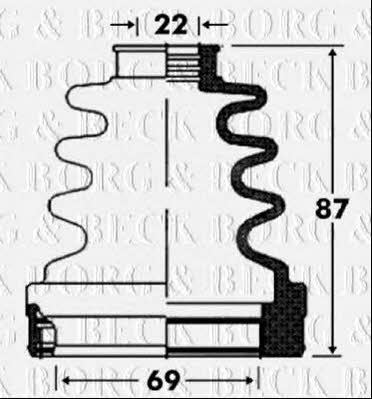 Borg & beck BCB2863 Bellow, driveshaft BCB2863