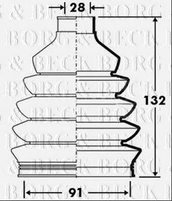 Borg & beck BCB2386 Bellow, driveshaft BCB2386