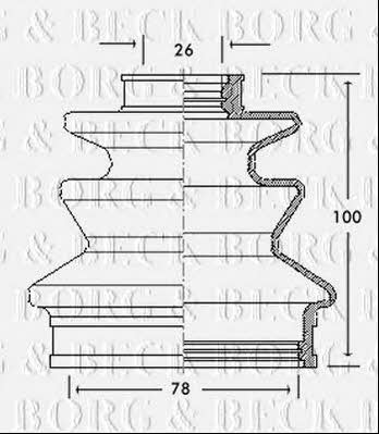 Borg & beck BCB2106 Bellow, driveshaft BCB2106