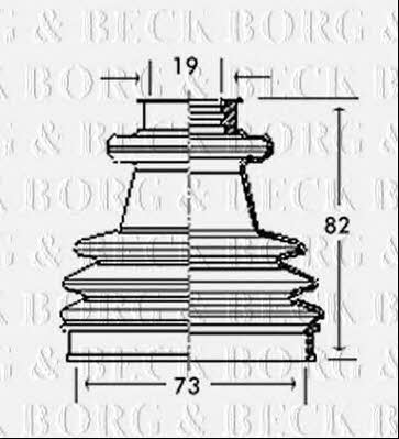 Borg & beck BCB2151 Bellow, driveshaft BCB2151