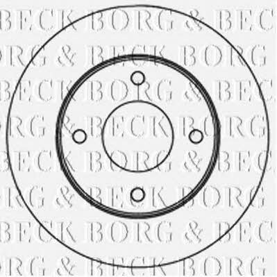 Borg & beck BBD5180 Front brake disc ventilated BBD5180