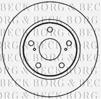 Borg & beck BBD5183 Front brake disc ventilated BBD5183