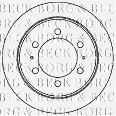 Borg & beck BBD5185 Rear ventilated brake disc BBD5185