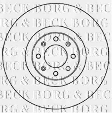 Borg & beck BBD5186 Front brake disc ventilated BBD5186