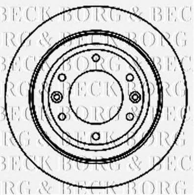 Borg & beck BBD5188 Rear ventilated brake disc BBD5188