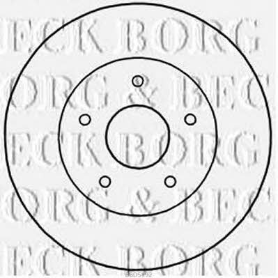 Borg & beck BBD5192 Rear brake disc, non-ventilated BBD5192