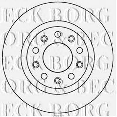 Borg & beck BBD5194 Rear brake disc, non-ventilated BBD5194