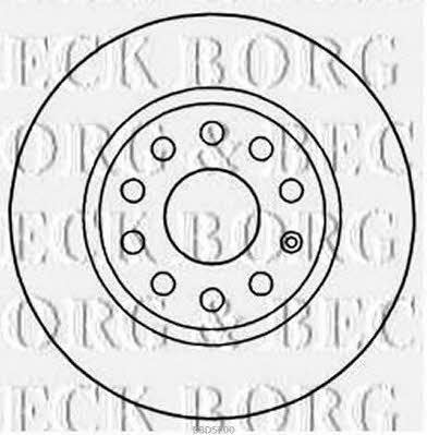 Borg & beck BBD5200 Rear brake disc, non-ventilated BBD5200