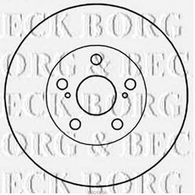 Borg & beck BBD5206 Front brake disc ventilated BBD5206
