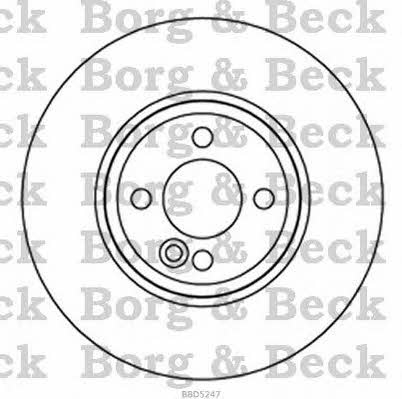 Borg & beck BBD5247 Front brake disc ventilated BBD5247