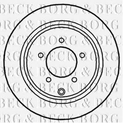 Borg & beck BBD5255 Rear brake disc, non-ventilated BBD5255