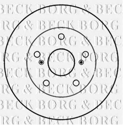 Borg & beck BBD5256 Front brake disc ventilated BBD5256