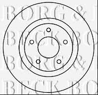 Borg & beck BBD5261 Front brake disc ventilated BBD5261
