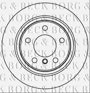 Borg & beck BBD5265 Rear brake disc, non-ventilated BBD5265