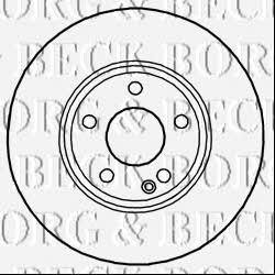 Borg & beck BBD5268 Front brake disc ventilated BBD5268