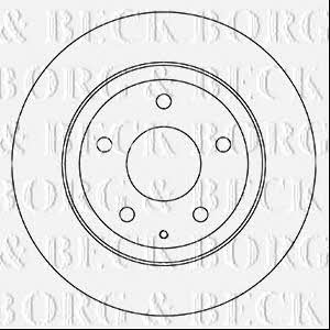 Borg & beck BBD5332 Rear brake disc, non-ventilated BBD5332