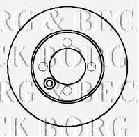 Borg & beck BBD5701S Unventilated front brake disc BBD5701S