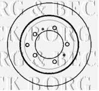 Borg & beck BBD5749S Rear ventilated brake disc BBD5749S
