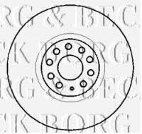 Borg & beck BBD5755S Front brake disc ventilated BBD5755S