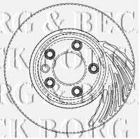 Borg & beck BBD5758S Front brake disc ventilated BBD5758S