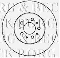 Borg & beck BBD5761S Front brake disc ventilated BBD5761S