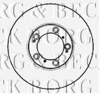 Borg & beck BBD5762S Front brake disc ventilated BBD5762S