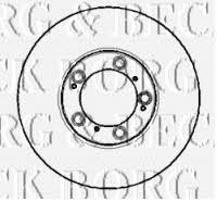 Borg & beck BBD5763S Front brake disc ventilated BBD5763S