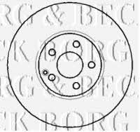 Borg & beck BBD5765S Front brake disc ventilated BBD5765S