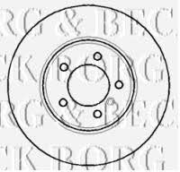 Borg & beck BBD5766S Front brake disc ventilated BBD5766S