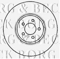 Borg & beck BBD5767S Front brake disc ventilated BBD5767S