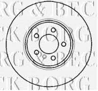 Borg & beck BBD5768S Rear ventilated brake disc BBD5768S