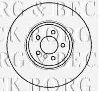 Borg & beck BBD5769S Rear ventilated brake disc BBD5769S