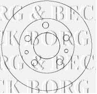 Borg & beck BBD5770S Front brake disc ventilated BBD5770S