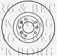 Borg & beck BBD5774S Front brake disc ventilated BBD5774S