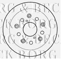 Borg & beck BBD5775S Rear brake disc, non-ventilated BBD5775S