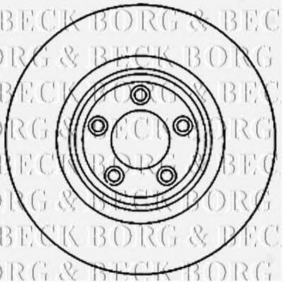 Borg & beck BBD5821S Front brake disc ventilated BBD5821S
