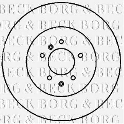 Borg & beck BBD5822S Rear ventilated brake disc BBD5822S