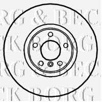 Borg & beck BBD5823S Front brake disc ventilated BBD5823S