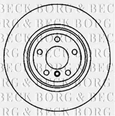 Borg & beck BBD5825S Rear ventilated brake disc BBD5825S