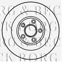 Borg & beck BBD5826S Rear ventilated brake disc BBD5826S