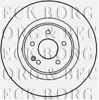 Borg & beck BBD5831S Front brake disc ventilated BBD5831S