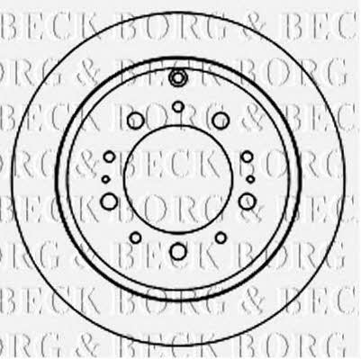Borg & beck BBD5834S Rear ventilated brake disc BBD5834S