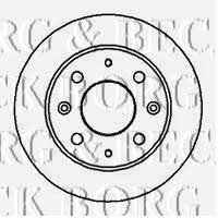 Borg & beck BBD5835S Unventilated front brake disc BBD5835S
