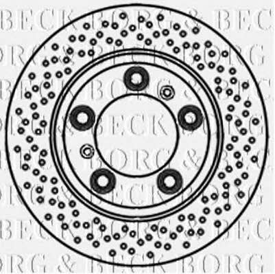 Borg & beck BBD5836S Rear ventilated brake disc BBD5836S