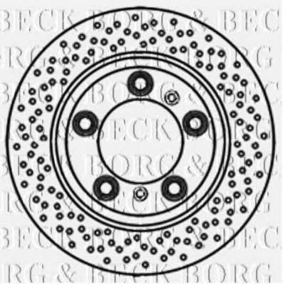 Borg & beck BBD5837S Rear ventilated brake disc BBD5837S