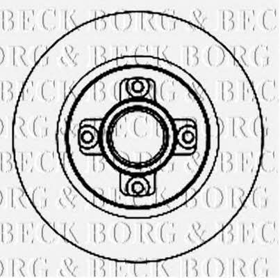 Borg & beck BBD5842S Rear brake disc, non-ventilated BBD5842S