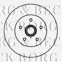 Borg & beck BBD5848S Unventilated front brake disc BBD5848S