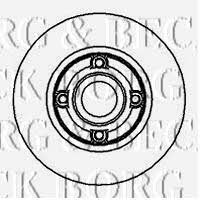Borg & beck BBD5889S Rear brake disc, non-ventilated BBD5889S