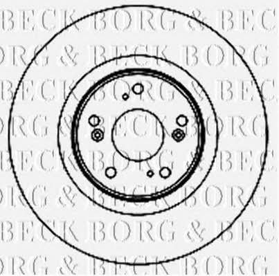 Borg & beck BBD5892S Front brake disc ventilated BBD5892S